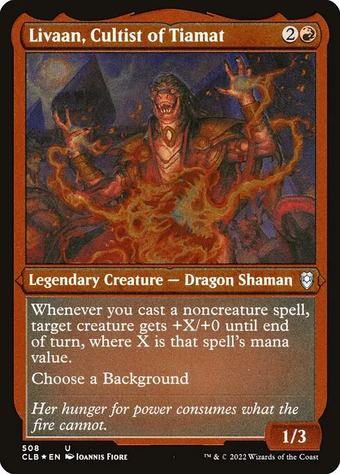 Livaan, Cultist of Tiamat · Commander Legends: Battle for Baldur's Gate 508/936