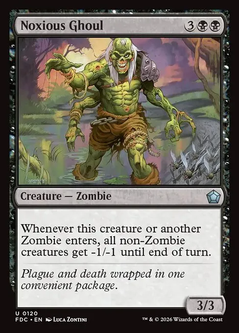 Noxious Ghoul · Foundations Commander 120/3