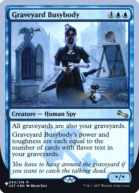 Graveyard Busybody · The List (Unfinity Foil Edition) 15/62