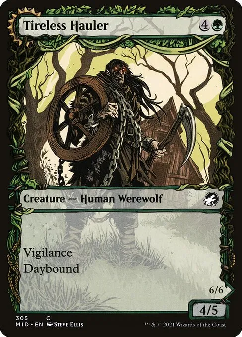 Tireless Hauler // Dire-Strain Brawler · Innistrad: Midnight Hunt 305/399