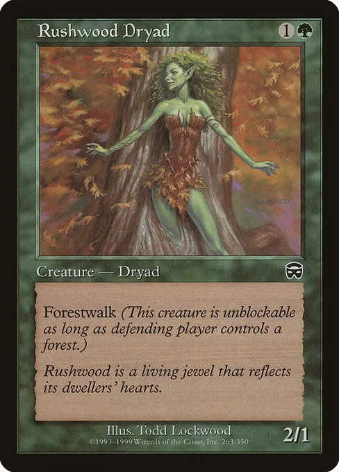 Rushwood Dryad · Mercadian Masques 263/350
