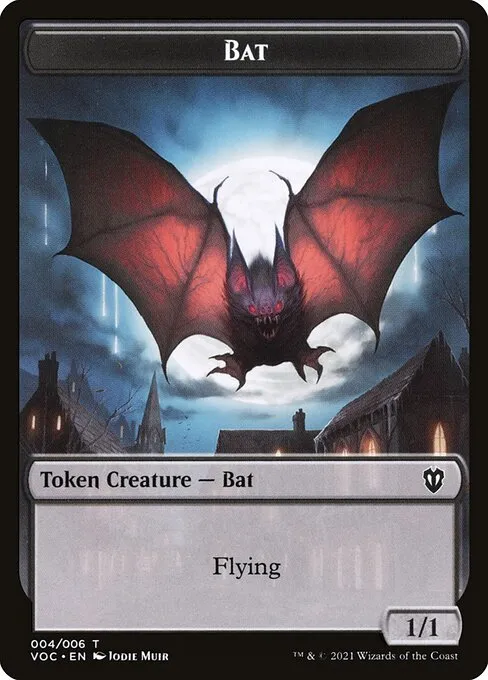 Bat · Crimson Vow Commander Tokens 4/6