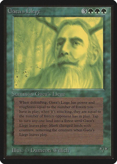 Gaea's Liege · Limited Edition Beta 197/302