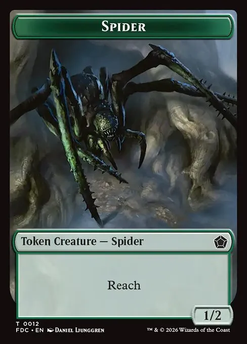 Spider · Foundations Commander Tokens 12/17