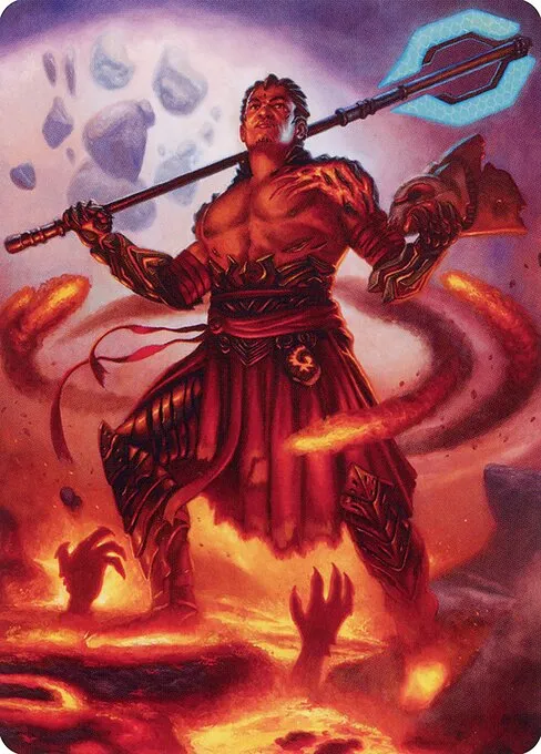 Koth, Fire of Resistance // Koth, Fire of Resistance · Phyrexia: All Will Be One Art Series 31/81