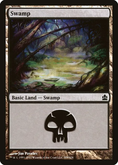 Swamp · Commander 2011 309/318