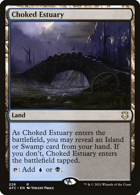 Choked Estuary · Forgotten Realms Commander 228/331