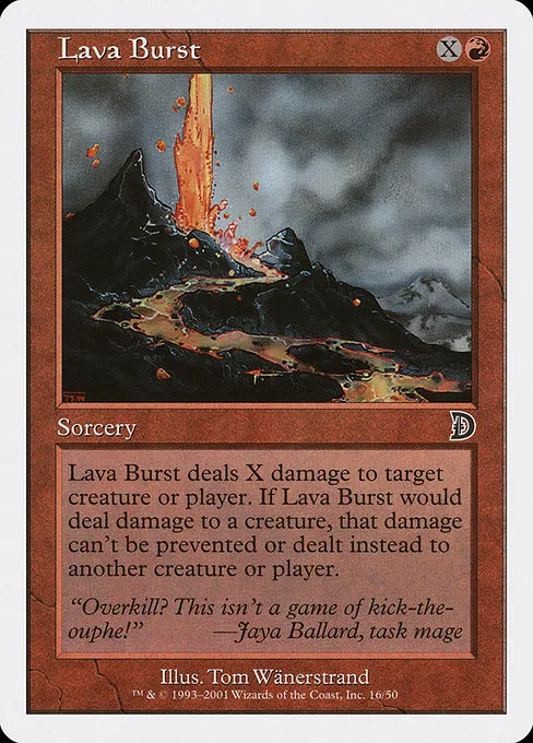 Lava Burst · Deckmasters 16/58