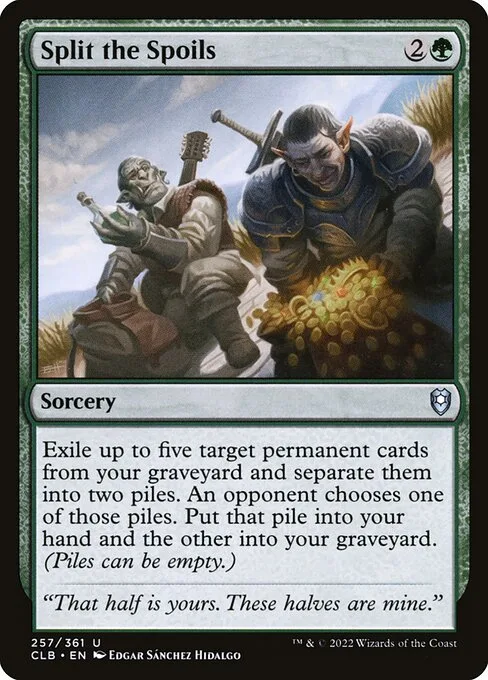 Split the Spoils · Commander Legends: Battle for Baldur's Gate 257/936