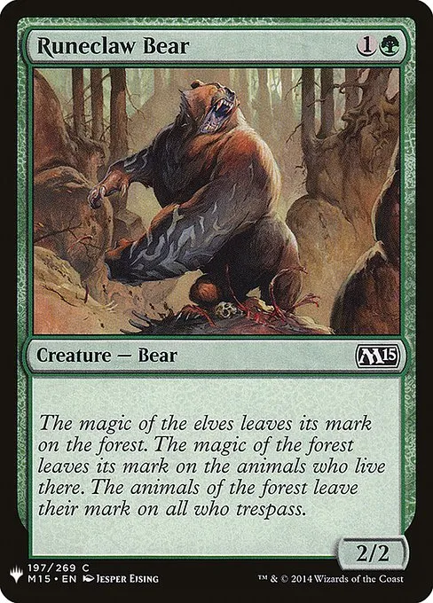 Runeclaw Bear · The List M15-197/5050