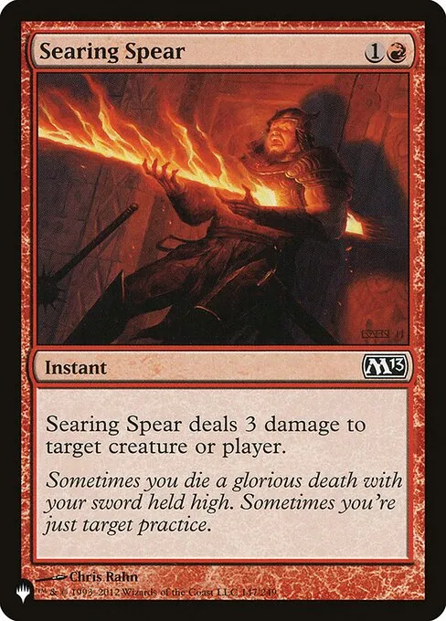 Searing Spear · The List M13-147/5050