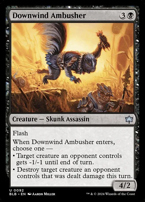 Downwind Ambusher · Bloomburrow 92/398