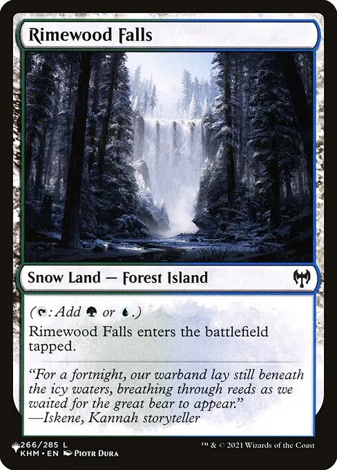 Rimewood Falls · The List KHM-266/5050