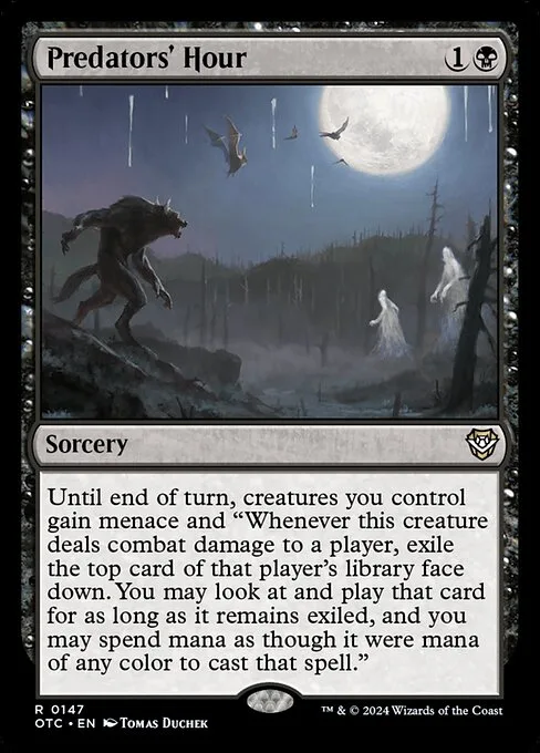 Predators' Hour · Outlaws of Thunder Junction Commander 147/342