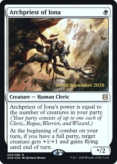 Archpriest of Iona · Zendikar Rising Promos 5s/153