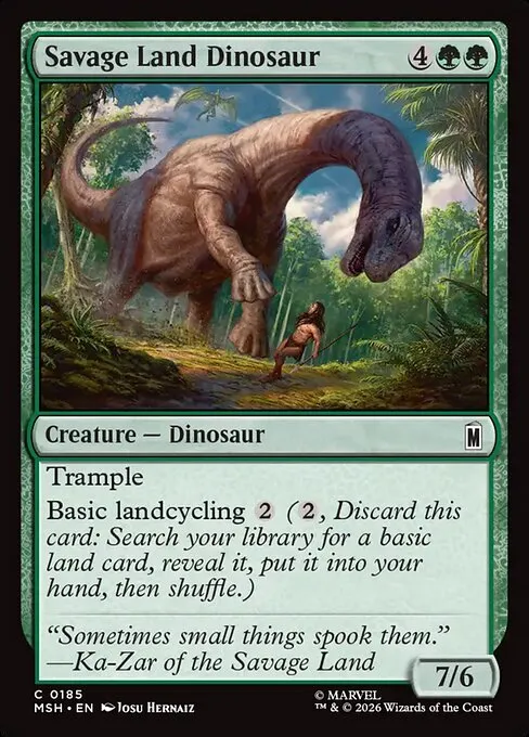 Savage Land Dinosaur · Marvel Super Heroes 185/24
