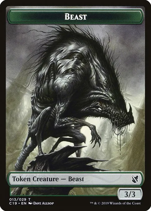 Beast · Commander 2019 Tokens 13/29