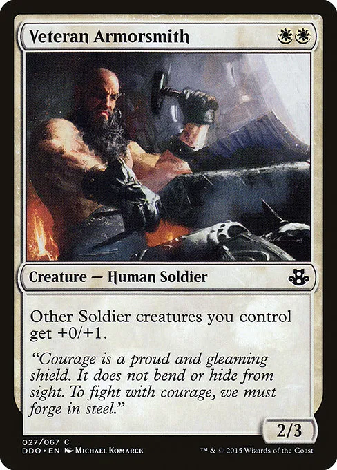 Veteran Armorsmith · Duel Decks: Elspeth vs. Kiora 27/67
