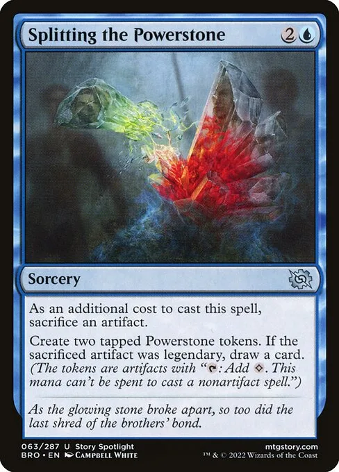 Splitting the Powerstone · The Brothers' War 63/399