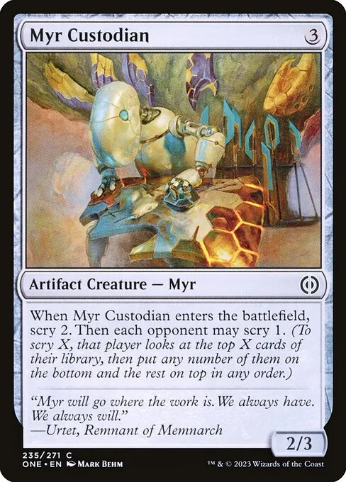 Myr Custodian · Phyrexia: All Will Be One 235/479