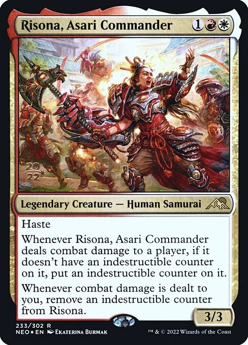 Risona, Asari Commander · Kamigawa: Neon Dynasty Promos 233s/148