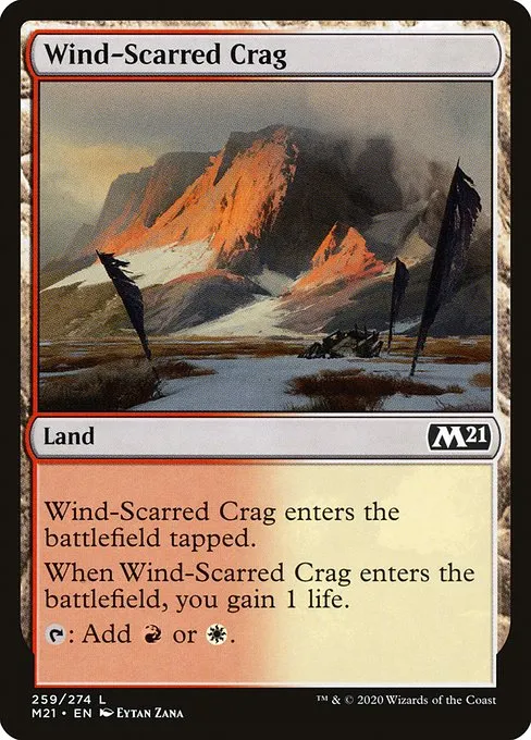 Wind-Scarred Crag · Core Set 2021 259/397