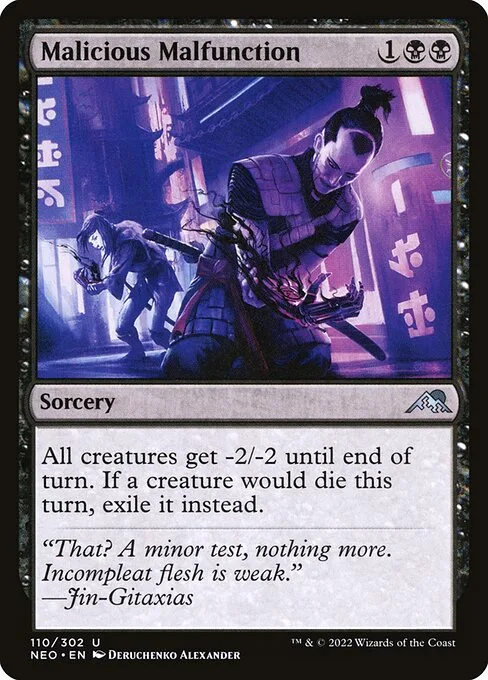 Malicious Malfunction · Kamigawa: Neon Dynasty 110/531