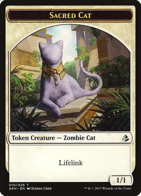 Sacred Cat · Amonkhet Tokens 10/26