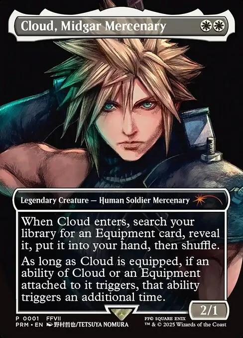 Cloud, Midgar Mercenary · Pro Tour Promos 2025-1/17