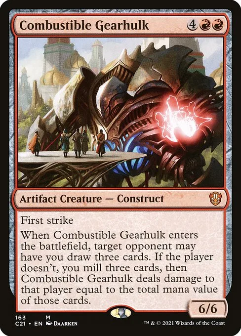 Combustible Gearhulk · Commander 2021 163/409