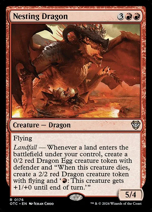 Nesting Dragon · Outlaws of Thunder Junction Commander 176/342