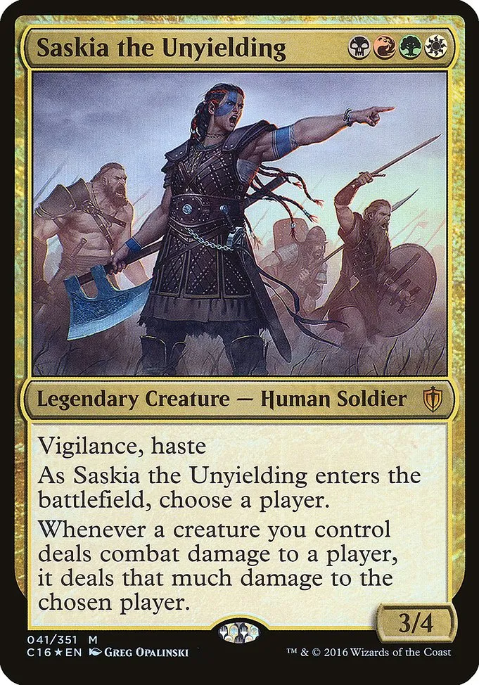 Saskia the Unyielding · Commander 2016 Oversized 41/5