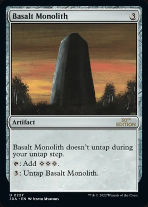 Basalt Monolith · 30th Anniversary Edition 227/594