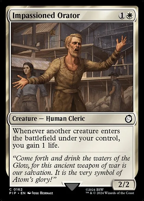 Impassioned Orator · Fallout 162/1068