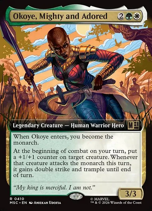 Okoye, Mighty and Adored · Marvel Super Heroes Commander 410/9