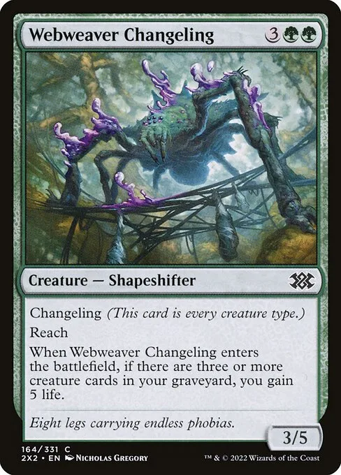 Webweaver Changeling · Double Masters 2022 164/579