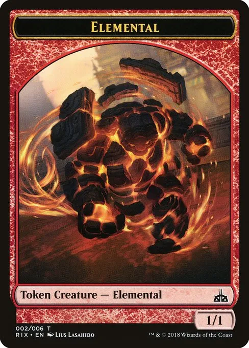 Elemental · Rivals of Ixalan Tokens 2/7