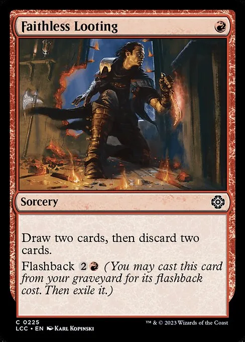 Faithless Looting · The Lost Caverns of Ixalan Commander 225/370