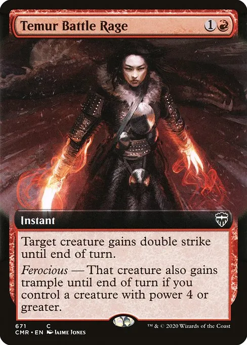 Temur Battle Rage · Commander Legends 671/718