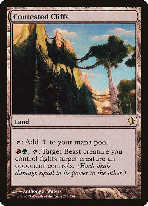 Contested Cliffs · Commander 2013 282/356