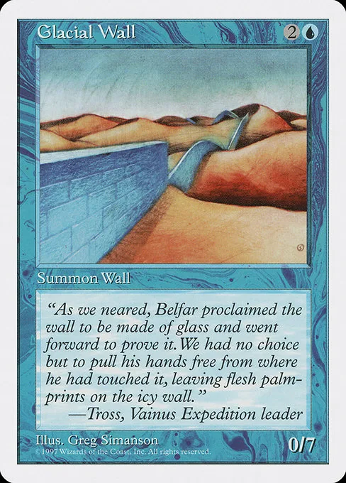 Glacial Wall · Fifth Edition 91/460