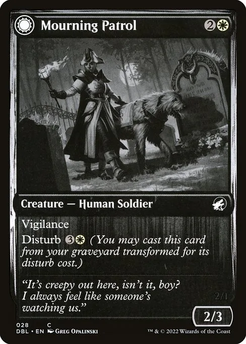 Mourning Patrol // Morning Apparition · Innistrad: Double Feature 28/535