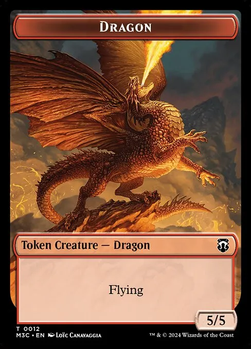 Dragon · Modern Horizons 3 Commander Tokens 12/28