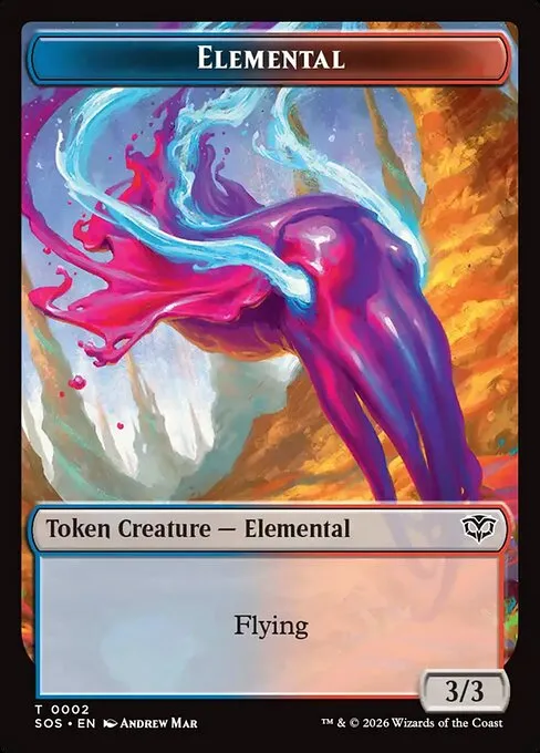 Elemental · Secrets of Strixhaven Tokens 2/14