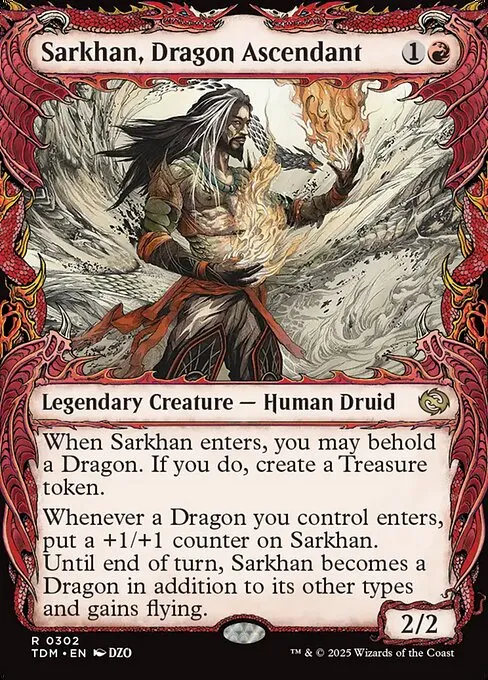 Sarkhan, Dragon Ascendant · Tarkir: Dragonstorm 302/427