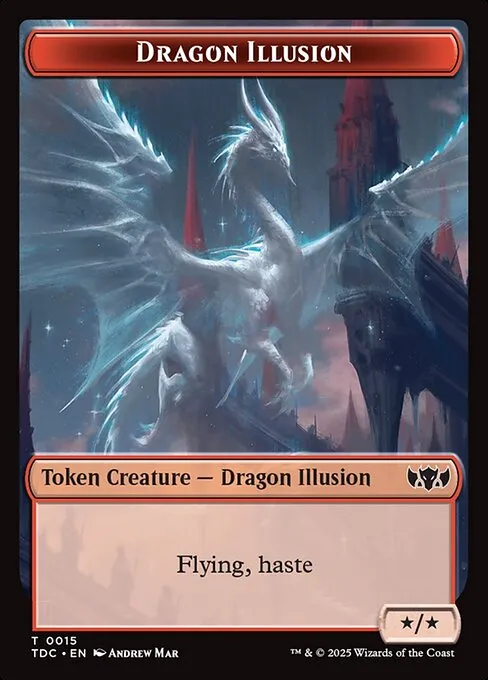 Dragon Illusion · Tarkir: Dragonstorm Commander Tokens 15/34