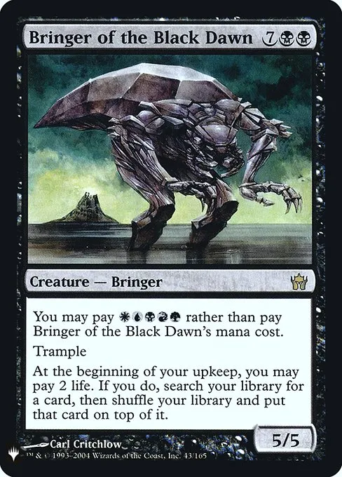 Bringer of the Black Dawn · The List 5DN-43/5050