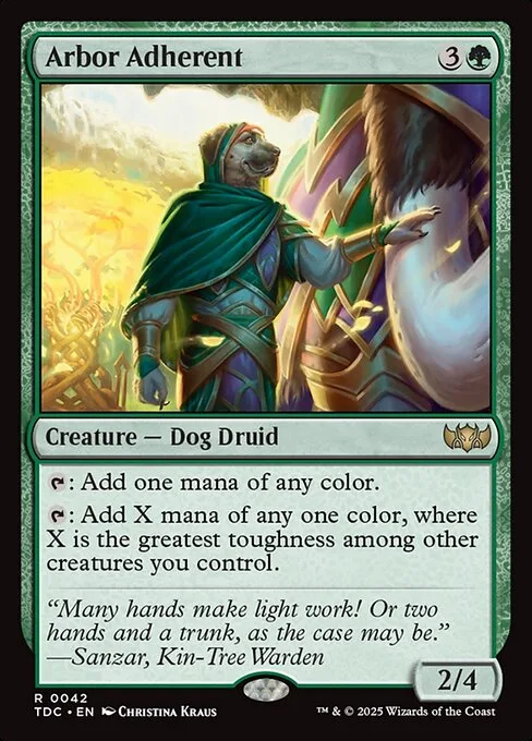 Arbor Adherent · Tarkir: Dragonstorm Commander 42/413