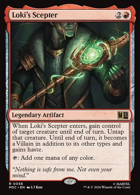 Loki's Scepter · Marvel Super Heroes Commander 56/9