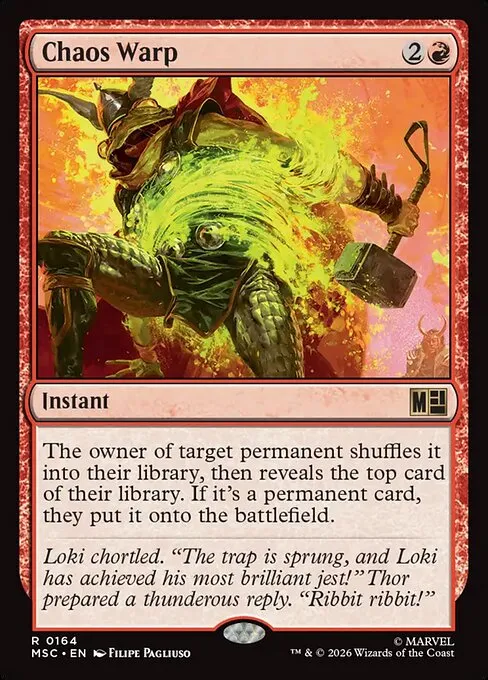 Chaos Warp · Marvel Super Heroes Commander 164/9